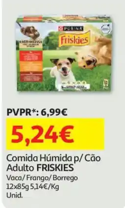 Auchan comida húmida p/ cão adulto friskies promoção