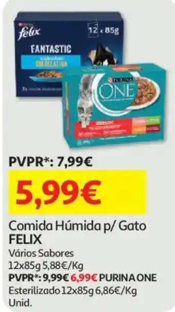 Auchan Comida Húmida p/ Gato FELIX promoção