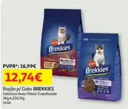 Auchan Ração p/ Gato BREKKIES promoção