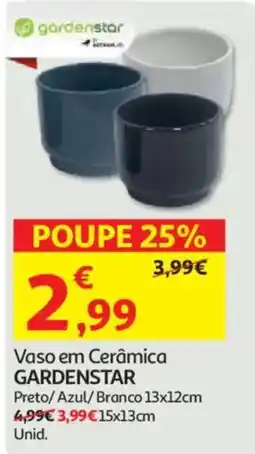 Auchan vaso em cerâmica gardenstar promoção