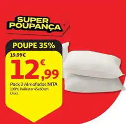 Auchan Pack 2 Almofadas Nita promoção