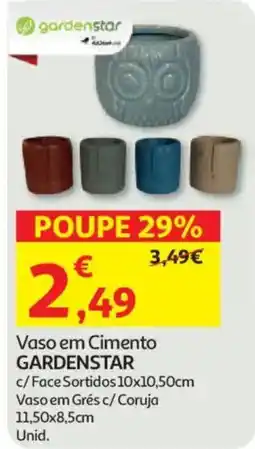 Auchan Vaso em Cimento GARDENSTAR promoção