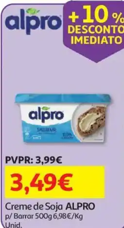 Auchan Creme de Soja ALPRO promoção