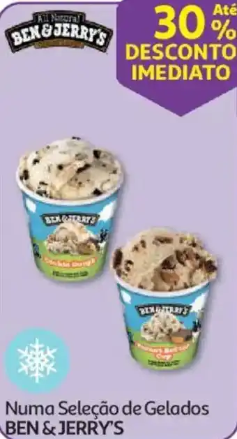 Auchan Numa Seleção de Gelados Ben & Jerry's promoção