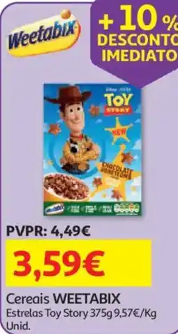 Auchan Cereais weetabix estrelas toy story promoção