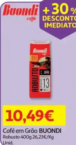 Auchan Café em Grão Buondi promoção