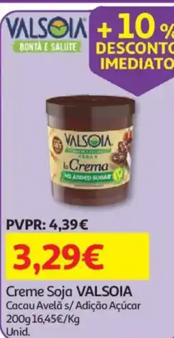 Auchan Creme Soja VALSOIA promoção