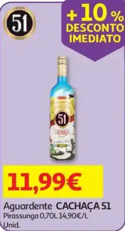 Auchan Aguardente Cachaça 51 promoção