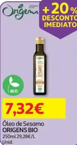 Auchan Óleo de Sesamo Origens Bio promoção
