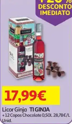 Auchan Licor Ginja TI GINJA promoção