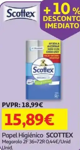 Auchan Papel Higiênico SCOTTTEX promoção