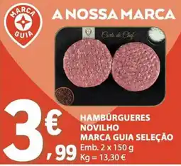 E.Leclerc Hambúrgueres novilho marca guia seleção promoção