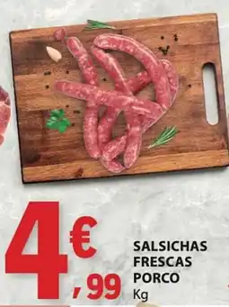 E.Leclerc Salsichas frescas porco promoção