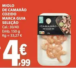 E.Leclerc miolo de camarão marca guia seleção promoção