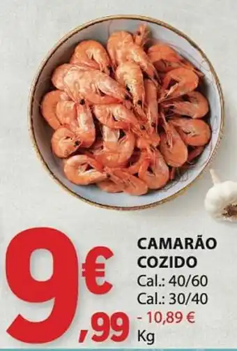 E.Leclerc Camarão cozido promoção