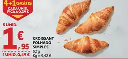 E.Leclerc Croissant folhado simples promoção