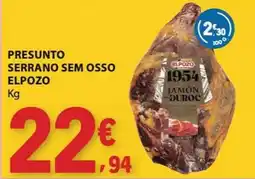 E.Leclerc Presunto serrano sem osso elpozo promoção