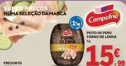 E.Leclerc Peito de peru campo frio forno de lenha promoção