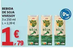 E.Leclerc Bebida de soja vivesoy promoção
