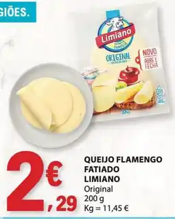 E.Leclerc Queijo flamengo fatiado limiano original promoção