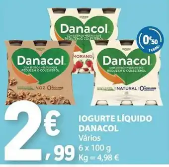 E.Leclerc Iogurte líquido danacol promoção