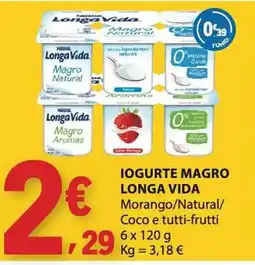 E.Leclerc Iogurte magro longa vida promoção