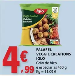 E.Leclerc Falafel veggie creations iglo promoção