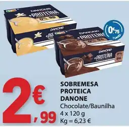 E.Leclerc sobremesa proteica danone chocolate/baunilha promoção