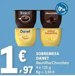 E.Leclerc Sobremesa danet baunilha/chocolate promoção