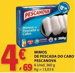 E.Leclerc Mimos de Pescada do Cabo Pescanova promoção