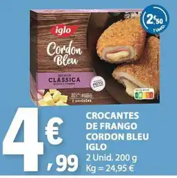 E.Leclerc Crocantes de frango cordon bleu iglo promoção