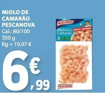 E.Leclerc miolo de camarão pescanova promoção
