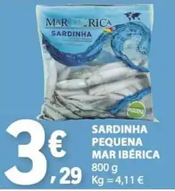 E.Leclerc sardinha pequena mar ibérica promoção