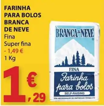 E.Leclerc Farinha para bolos branca de neve fina promoção