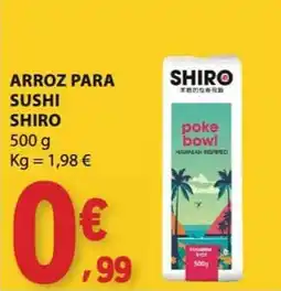 E.Leclerc Arroz para sushi shiro promoção