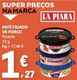 E.Leclerc Paté fígado de porco picante la piara promoção