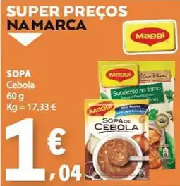 E.Leclerc Maggi sopa de cebola promoção