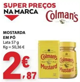 E.Leclerc Mostarda em pó colman's promoção
