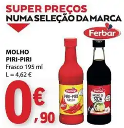 E.Leclerc Molho piri-piri ferbar promoção