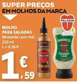 E.Leclerc Molho mostarda com mel paladin promoção