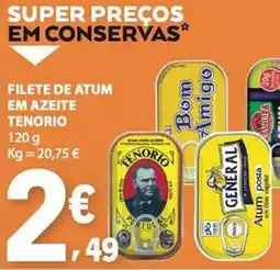 E.Leclerc Filete de atum em azeite tenorio promoção