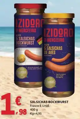 E.Leclerc Izidoro salsichas bockwurst promoção