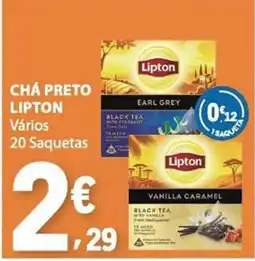 E.Leclerc Chá preto lipton vários promoção