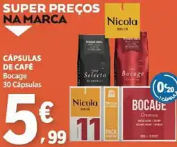 E.Leclerc Cápsulas de café Bocage promoção