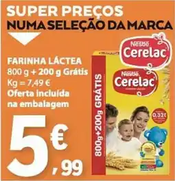 E.Leclerc Farinha láctea cerelac promoção