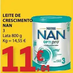 E.Leclerc Leite de crescimento nan 3 promoção