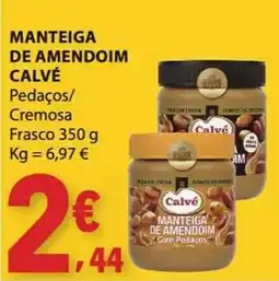E.Leclerc Manteiga de amendoim calvé com pedaços promoção