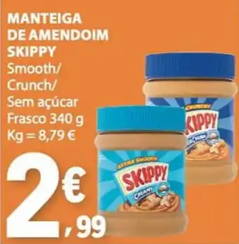 E.Leclerc Manteiga de amendoim skippy promoção
