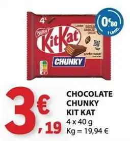E.Leclerc Chocolate chunky kit kat promoção