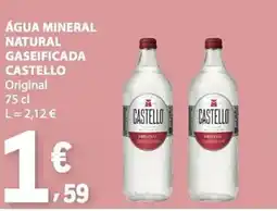 E.Leclerc Água mineral natural gaseificada castello original promoção